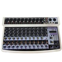 Mesa de som waldman 12 canais interface de audio st-12dsp