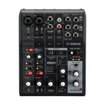 Mesa De Som Yamaha Ag06mk2, USB, com 4 Polos, Controlador AG, Preto - 78775