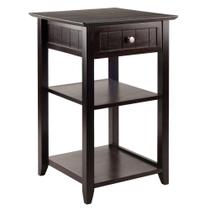Mesa de suporte para impressora Winsome Burke Coffee com gaveta e prateleira Mesa de suporte para impressora Winsome Burke Coffee com gaveta e prateleira