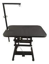 Mesa de tosa com regulagem pneumática, tipo retangular 80x50, preto