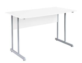 Mesa de trabalho 1200 mm Branco/cinza Mdf 15mm