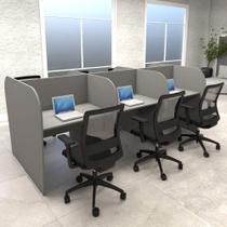 Mesa de Trabalho Call Center para 6 Pessoas 2,77m CS F5 - F5 Office