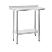Mesa de trabalho comercial HARDURA em aço inoxidável 14x30"