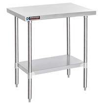 Mesa de trabalho DuraSteel em aço inoxidável 30x36 com prateleira embaixo NSF Mesa de trabalho DuraSteel em aço inoxidável 30x36 com prateleira embaixo NSF
