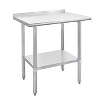 Mesa de trabalho em aço inoxidável Hally 24x30in com prateleira NSF Mesa de trabalho em aço inoxidável Hally 24x30in com prateleira NSF