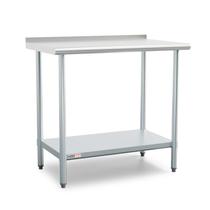 Mesa de trabalho HZEEMFG em aço inoxidável 91x61cm com Backsplash