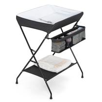 Mesa de troca portátil Costzon dobrável com armazenamento preta Mesa de troca portátil Costzon dobrável com armazenamento preta