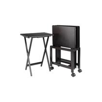 Mesa de TV de madeira Winsome Allen Rolling Cart 48x37x66 cm Mesa de TV de madeira Winsome Allen Rolling Cart 48x37x66 cm