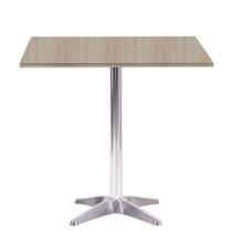 Mesa Delta em Alumínio 75 cm (Alt) Base em X Tampo MDP Quadrado 80 cm (Larg) x 2,50 cm (Alt) CasaBla Mesa Delta em Alumínio 75 cm (Alt) Base em X Tampo MDP Quadrado 80 cm (Larg) x 2,50 cm (Alt) CasaBla