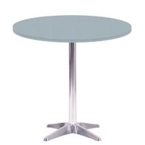 Mesa Delta em Alumínio 75 cm (Alt) Base em X Tampo MDP Redondo 60 cm (Larg) x 2,50 cm (Alt) Cinza Mesa Delta em Alumínio 75 cm (Alt) Base em X Tampo MDP Redondo 60 cm (Larg) x 2,50 cm (Alt) Cinza