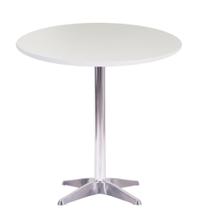 Mesa Delta em Alumínio 75 cm (Altura) com Tampo em MDP Redonda 60 cm Branco Mesa Delta em Alumínio 75 cm (Altura) com Tampo em MDP Redonda 60 cm Branco