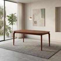 Mesa Denver 240cm Laminada com Pes Madeira Macica para Sala de Jantar Mesa Grande Luxo - Imbuia Mesa Denver 240cm Laminada com Pes Madeira Macica para Sala de Jantar Mesa Grande Luxo - Imbuia