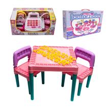 Mesa Didática + Brincando Casinha Jantar Caixa Registradora