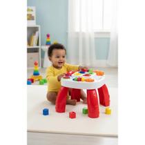 Mesa Didática Infantil Aprendizado Seguro Cores Formatos Ver