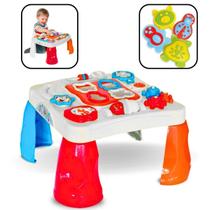 Mesa Didática Infantil Criativa Mesinha Bebê Colorida e Som Mesinha de Atividades Educativa Bebê