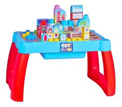 Mesa Didática Infantil Pedagógica Cotiplás C/ 40 Peças Bebê