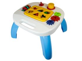 Mesa Didática Mesinha Infantil 6 Forminhas de Encaixe Brinquedo Educativo 12 Meses QUEEN SHOP Mesa Didática Mesinha Infantil 6 Forminhas de Encaixe Brinquedo Educativo 12 Meses QUEEN SHOP