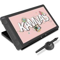 Mesa Digitalizadora Huion Kamvas 3ª Geração 13", Suporte Ajustável, Tela Full HD, 16384 Níveis de Pressão, Preto - GS1333