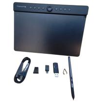 Mesa Digitalizadora Tomate MTM1119 10x6 16.000 Níveis 5080 LPI USBC 8 Teclas Compatível Windows Mac Android