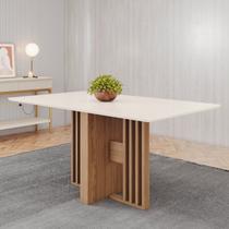 Mesa Dinah 160cm Canto Reto sem Vidro Mesa Dinah 160cm Canto Reto sem Vidro