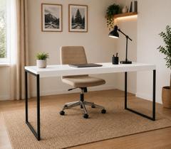 Mesa Diretor Industrial 1,50m para Escritório, Home Office e Estudos JM3 Móveis Mesa Diretor Industrial 1,50m para Escritório, Home Office e Estudos JM3 Móveis