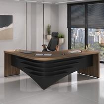 Mesa Diretor para Escritório em L em Tamburato Ld 200cm