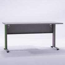 Mesa Diretora 1.50 M Aretto Pandin Cinza e Verde Miro