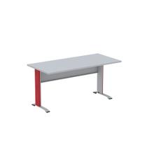 Mesa Diretora Aretto Pandin 1,70 M Cinza e Vermelho