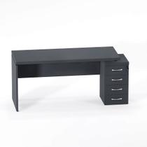 Mesa Diretora Com Pé Gaveteiro 04 Gavetas PE 40 Pandin 1,84 M Grafito