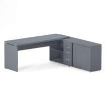 Mesa Diretora Pé Balcão Com 03 Gavetas PE 40 Pandin 1,89 M Grafito Mesa Diretora Pé Balcão Com 03 Gavetas PE 40 Pandin 1,89 M Grafito