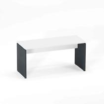 Mesa Diretora Pé Painel P25 Pandin 1,50 x 0,70 M Branco e Grafito Mesa Diretora Pé Painel P25 Pandin 1,50 x 0,70 M Branco e Grafito