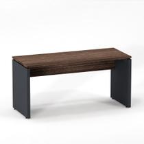 Mesa Diretora Pé Painel P25 Pandin 1,50 x 0,70 M Walnut e Grafito Mesa Diretora Pé Painel P25 Pandin 1,50 x 0,70 M Walnut e Grafito