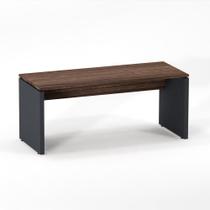 Mesa Diretora Pé Painel P25 Pandin 1,7 M Walnut e Grafito