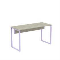 Mesa Diretora Tubular P25 Pandin 1,50,7 M Casablanca e Lilas Mesa Diretora Tubular P25 Pandin 1,50,7 M Casablanca e Lilas