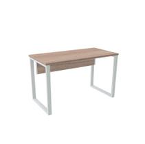 Mesa Diretora Tubular P25 Pandin 1,5x0,6 M Noce Naturale e Branco