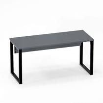 Mesa Diretora Tubular P25 Pandin 1,5x0,7 M Grafito e Preto