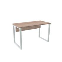 Mesa Diretora Tubular P25 Pandin 1,5x0,7 M Noce Naturale e Branco Mesa Diretora Tubular P25 Pandin 1,5x0,7 M Noce Naturale e Branco