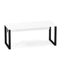 Mesa Diretora Tubular P25 Pandin 1,7 M Branco e Preto