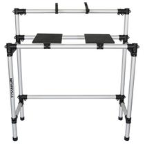 Mesa DJ de apoio para Case de Controladora ou Case de Kit Cdj e Mixer + Suporte de Notebook / Titanium RDJ CDJ CASE BANDEJA Mesa DJ de apoio para Case de Controladora ou Case de Kit Cdj e Mixer + Suporte de Notebook / Titanium RDJ CDJ CASE BANDEJA