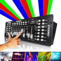 Mesa Dmx 512 192 Canais Uso Profissional 240 Efeito Strobo Ideal Para Eventos LK192