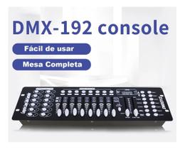 Mesa DMX 512 Controladora Iluminação Luz DJ 192 Canais Cód. 0091