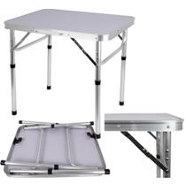 Mesa Dobrável 120x60 Multiuso Branca Portátil Resistente Prática para Festa Churrasco Eventos e Camping