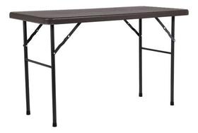 Mesa Dobravel 122x74 Cm Rattan Compacta Tipo Maleta Mesa Dobravel 122x74 Cm Rattan Compacta Tipo Maleta