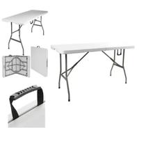 Mesa Dobrável 1,83M Gigante Vira Maleta P/ Camping Praia Dj