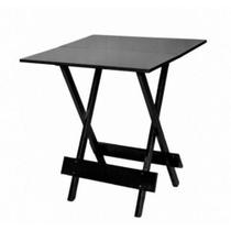 Mesa Dobravel 2 Partes Madeira Preta 70X70cm - So Mesas So Cadeiras Mesa Dobravel 2 Partes Madeira Preta 70X70cm - So Mesas So Cadeiras