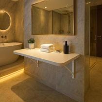 Mesa Dobrável 70x50cm De Parede Multiuso Suspensa Retrátil Cozinha Lavanderia Café