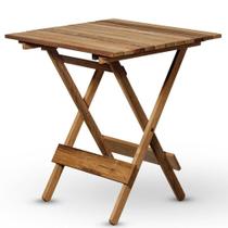 Mesa Dobrável 70x70 Em Madeira Nobre Sem Pintura Mesa Dobrável 70x70 Em Madeira Nobre Sem Pintura