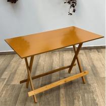 Mesa Dobrável Bar 120x70 de Madeira Mel - Móveis Britz Mesa Dobrável Bar 120x70 de Madeira Mel - Móveis Britz