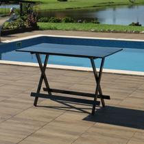 Mesa Dobrável Bar 120x70 de Madeira Preto - Móveis Britz Mesa Dobrável Bar 120x70 de Madeira Preto - Móveis Britz