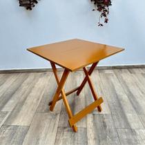Mesa Dobrável Bar 70x70 de Madeira Mel - Móveis Britz Mesa Dobrável Bar 70x70 de Madeira Mel - Móveis Britz